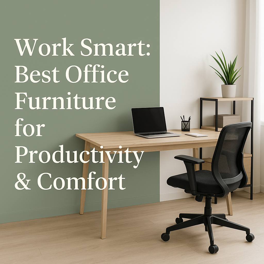 Work Smart: Best Office Furniture for Productivity & Comfort