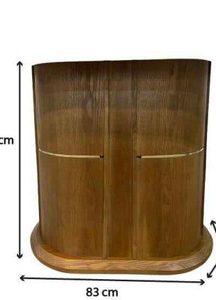 Classic Rectangular Marble Dining Table with Solid Wooden Pedestal – Timeless Luxury Design