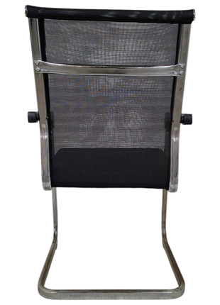 Modern Mesh Visitor Chair with Chrome Cantilever Frame – Breathable Office Guest Seating