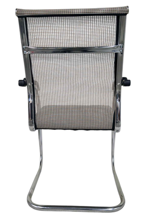 Breathable Mesh Visitor Chair with Chrome Cantilever Base – Office Guest Seating