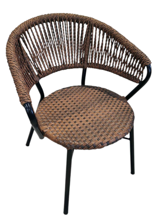 BohoNest Rattan Café Set – 3-Piece Handwoven Bistro Set with Hourglass Table