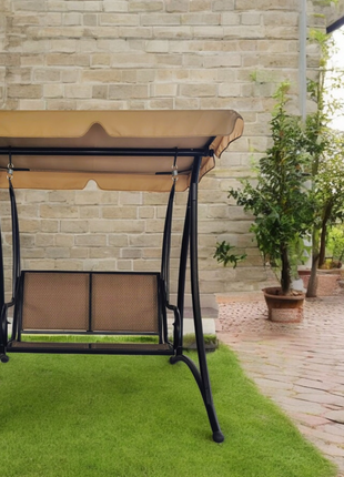Premium Outdoor Swing Chair with Canopy - 2-Seater Patio Swing for Garden, Balcony, or Terrace - Orient Furniture Palace